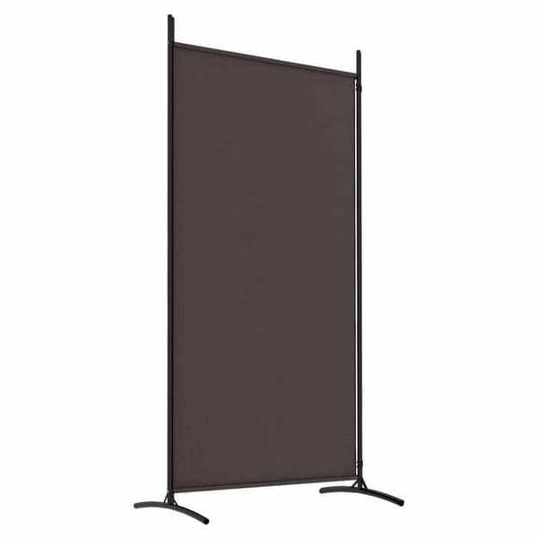 Maison Exclusive - Avskiljande vägg 2 paneler Brun 175x180 cm Tyg