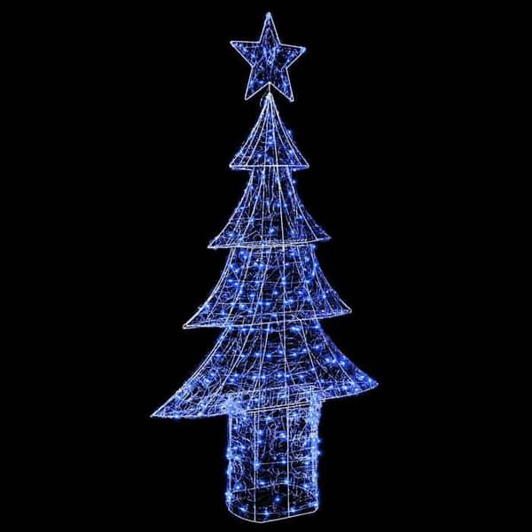 Maison Exclusive - Julgran 240 LED Blå 180 cm Akryl Blå