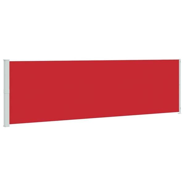 Maison Exclusive - Utdragbart sidotak för patio 180x600 cm Röd