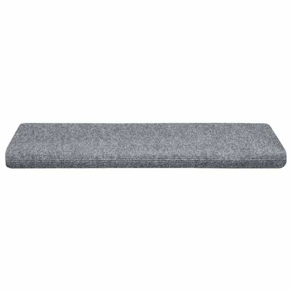 Maison Exclusive - Selvklæbende trappetæpper 15 stk. 65 x 21 x 4 cm Lys grå Rektangulær kant