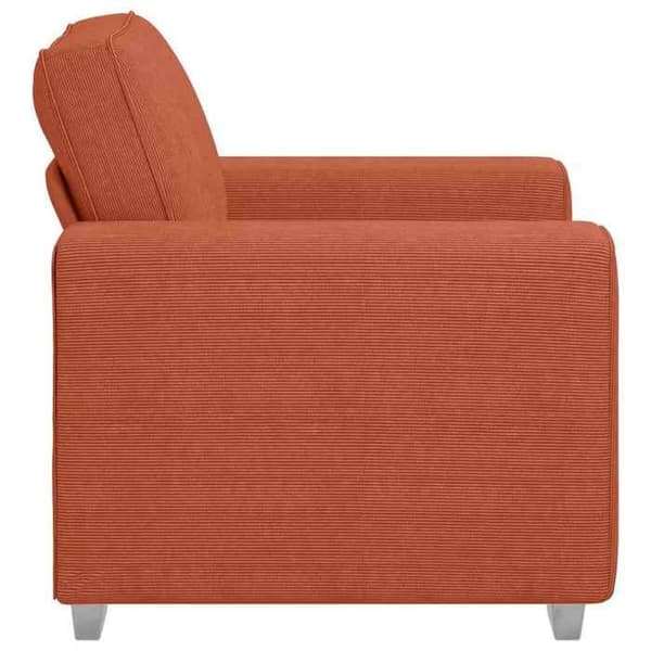 Maison Exclusive - Rödorange fåtölj 100x77x82 cm i ribbat sammet Orange röd