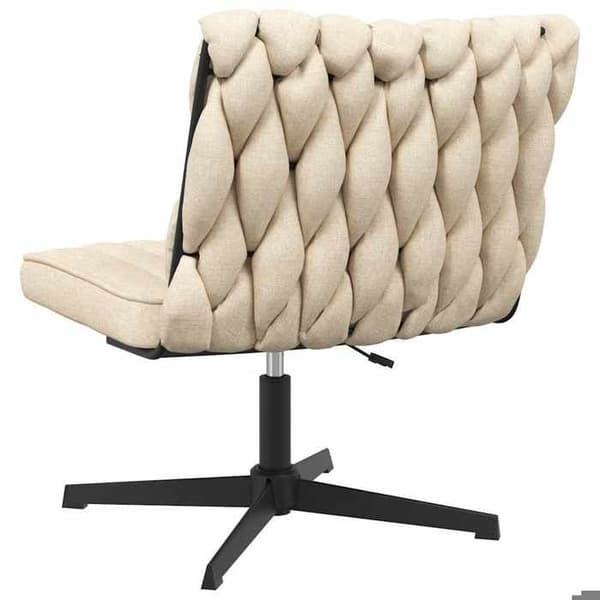 Maison Exclusive - Snurrstol för kontor Creme Tyg Grädde