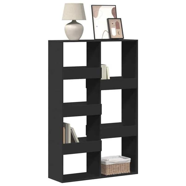 Maison Exclusive - Bibliotek sort 100x33x155,5 cm ingeniørtræ