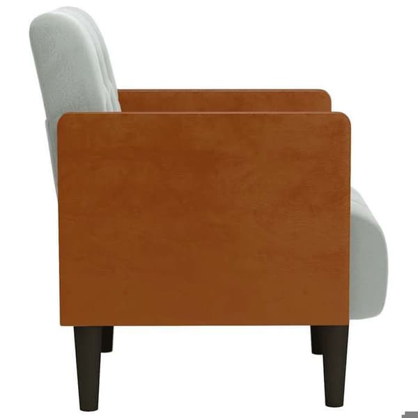 Maison Exclusive - Sofa stol med armlæn grå lys 55 cm velour