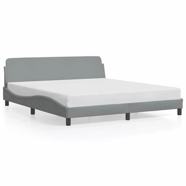 Maison Exclusive - Dover-harmaa sänkykehys 183x213 cm kangas ljusgrått