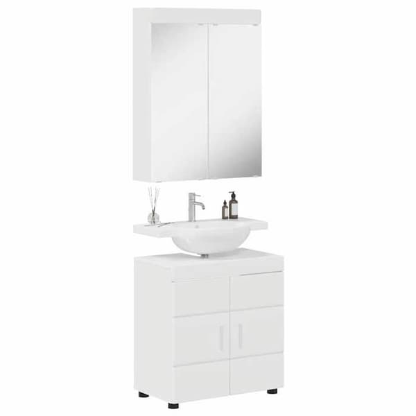 Badrumsmöbel - EXKLUSIVT HEM - TULUM - 2-delars set - Ingenjörsträ - Matt finish