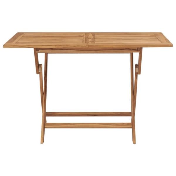 Trädgårdsmöbler - Exklusivt hus - Massivt teak - Fällbar design - Montering av parasoll