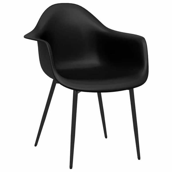 Maison Exclusive - Matstolar set om 4 svart PP