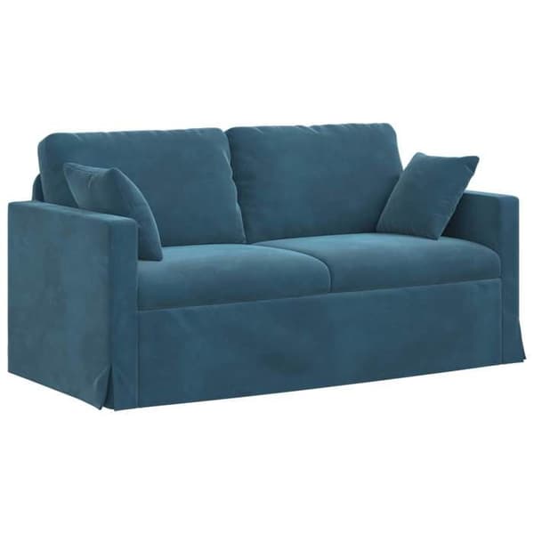 Maison Exclusive - Set med 2 soffor i blått sammet