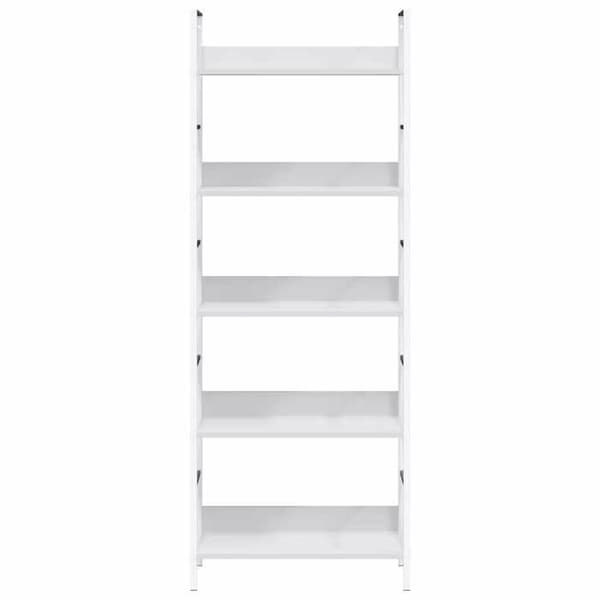 Bibliotek - Eksklusivt Hus - 5 niveauer - Mat hvid - Rustfrit stålstruktur Matt vit