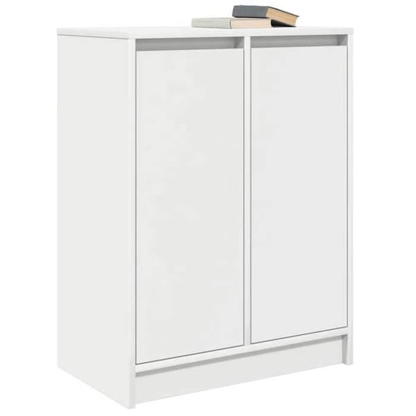 Maison Exclusive - Hvidt buffet 57x34x76 cm ingeniørtræ