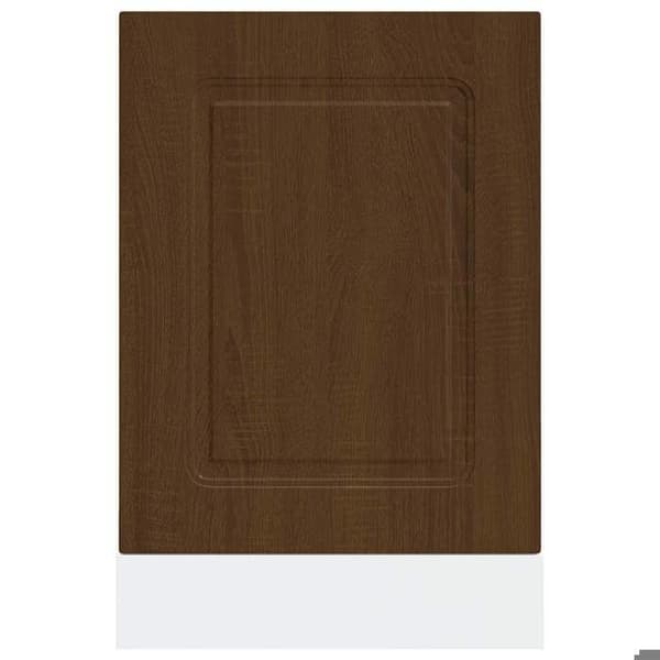 Maison Exclusive - Diskmaskinspanel Kalmar ek brun 45x1,5x57 cm Brun ek