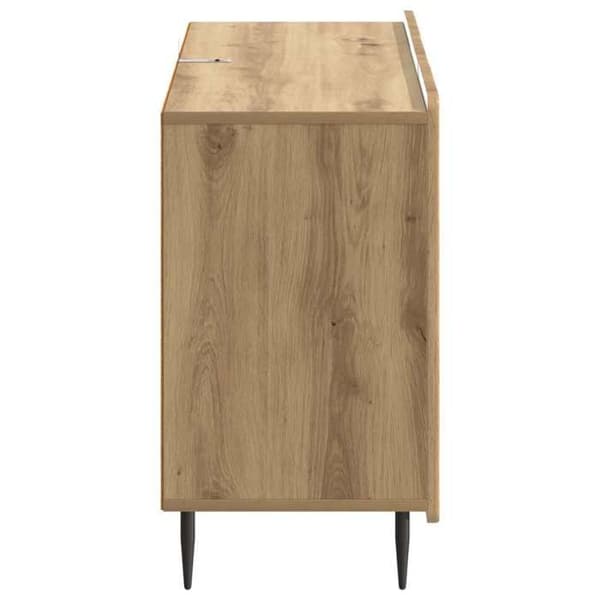 Maison Exclusive - Buffet i håndlavet egetræ 89 x 34,5 x 62 cm Ingeniørtræ