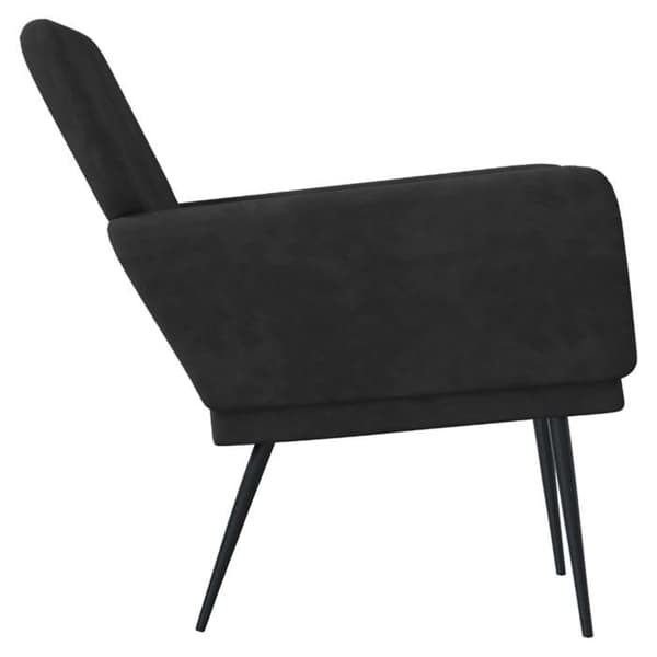 Maison Exclusive - Musta nojatuoli 62x79x79 cm sametti