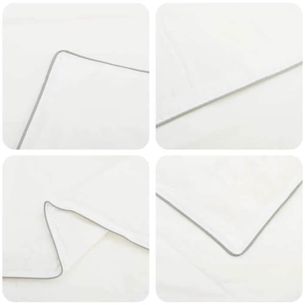 Maison Exclusive - Duntäcke 200x220 cm Sommar 200 GSM Australien Ull Vit