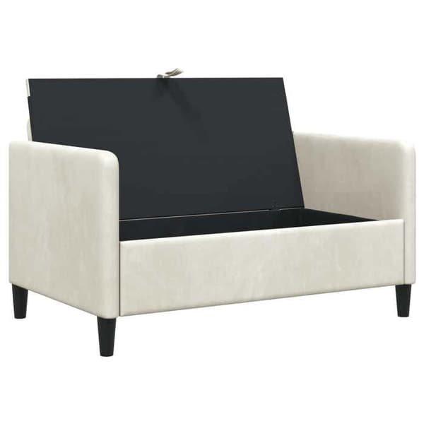 Maison Exclusive - Sofa med opbevaring Creme 122 x 78 x 87 cm Polyester