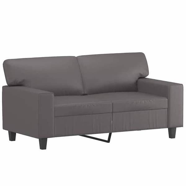 Maison Exclusive - 2-personers sofa Grå 120 cm Syntetisk læder