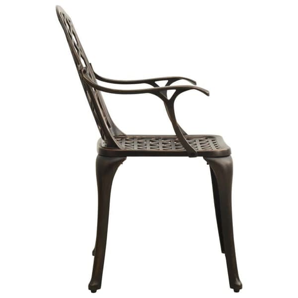 Maison Exclusive - Bistro sæt 5 stk Aluminium støbt Bronze