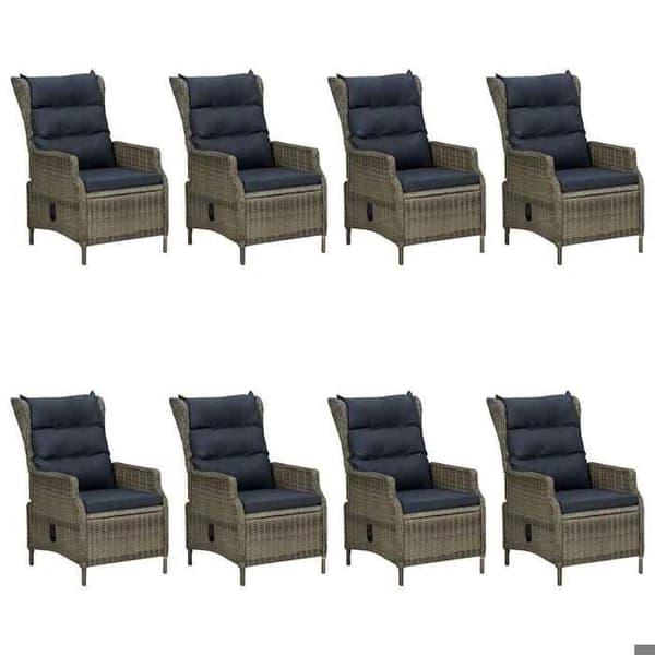 Maison Exclusive - Trädgårdsset 9 delar Brun brun