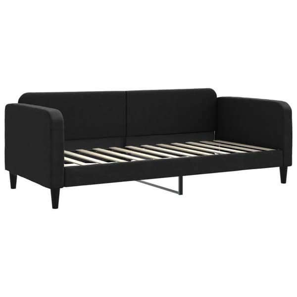 Maison Exclusive - Sovesofa med udtræk uden madras sort 90x200 cm