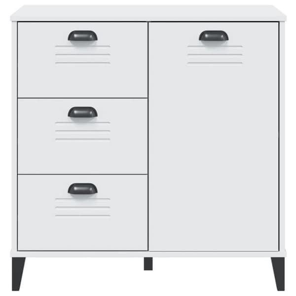 Maison Exclusive - Buffé VIKEN vit 80x40x80 cm ingenjörsträ Vit