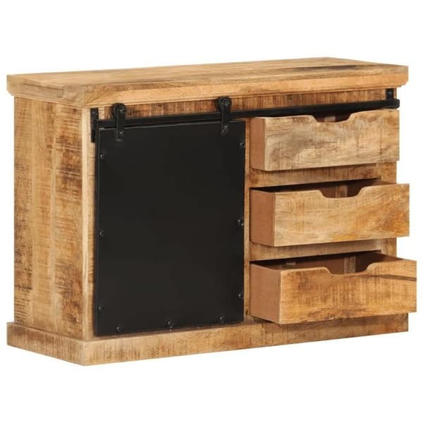 Maison Exclusive - Buffet 80x30x55 cm massiv rå mango træ