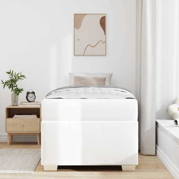 Maison Exclusive - Sängram Vit 90 x 190 cm PVC