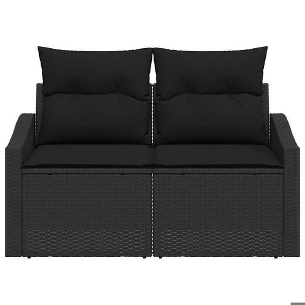 Maison Exclusive - Trädgårdsoffa med kudde 123 x 62 x 69 cm polyrotin