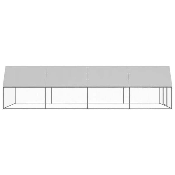 Maison Exclusive - Utomhus hönshus 3x8x2 m Galvaniserat stål