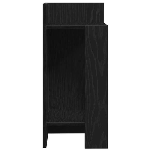 Maison Exclusive - 2 stk. sideborde med hylde sort 25,5x27x60 cm
