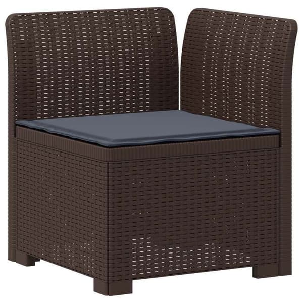 Havemøbel - EKSKLUSIVT HUS - Poly rattan - 4 pladser - Brun - Vejrbestandig brun