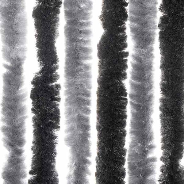 Maison Exclusive - Harmaa ja musta hyttysverkko 56x200 cm chenille