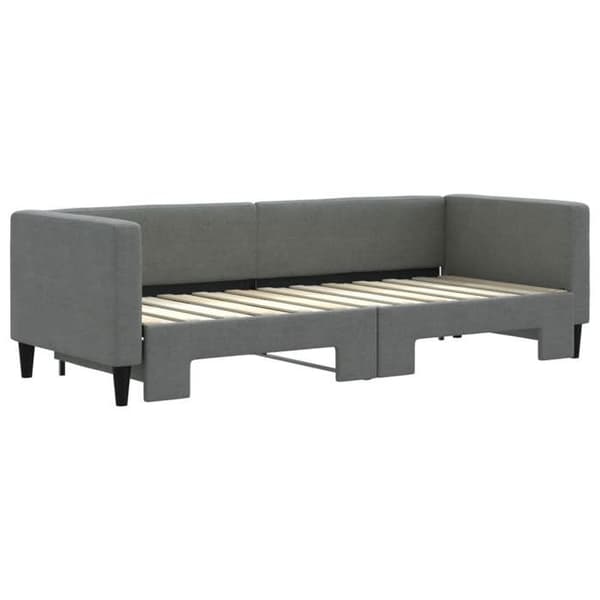 Maison Exclusive - Sovesofa med udtræk uden madras grå mørk 80x200 cm