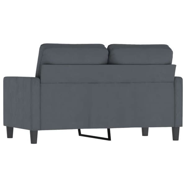 Maison Exclusive - Tummanharmaa 2-paikkainen sohva 120 cm Sametti