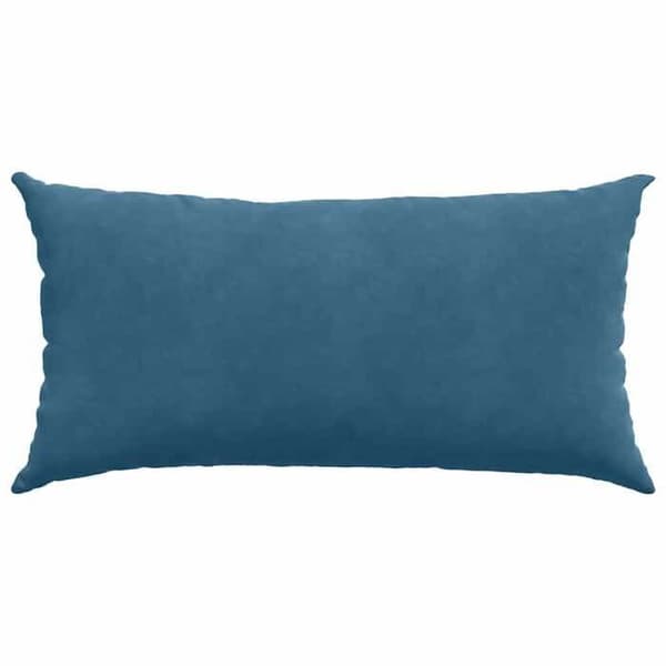 Soffkuddar - EXKLUSIVT HEM - 80 x 40 cm - Blå - Kordflor - Set om 2 Blå