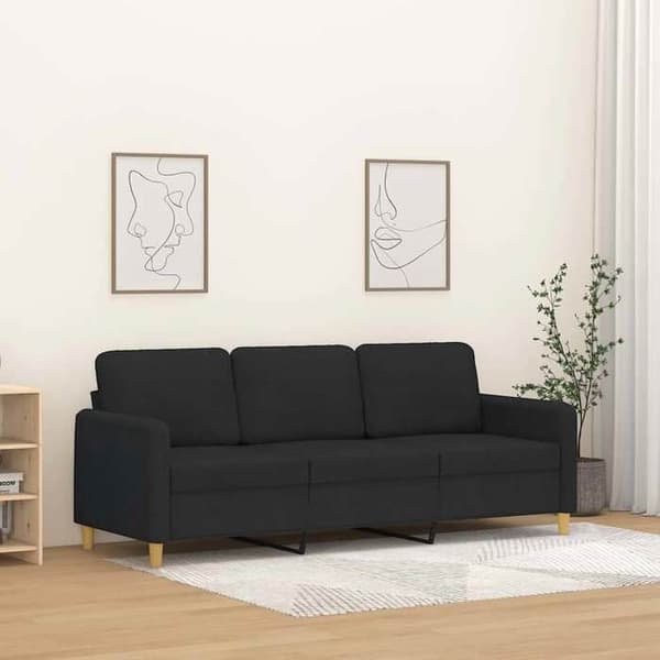Maison Exclusive - 3-personers Sofa Sort 180 cm Stof