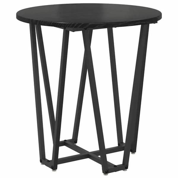 Maison Exclusive - Sæt af 2 sideborde, Sort eg 50 x 50 x 50,5 cm svart ek