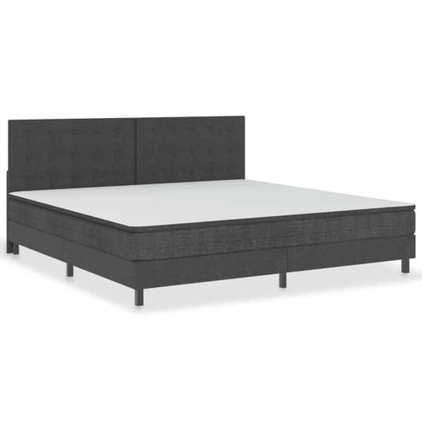 Sänggavel - EXKLUSIV HEM - Tufsad - Mörkgrå - Hållbart tyg - 200 x 200 cm Mörkgrå