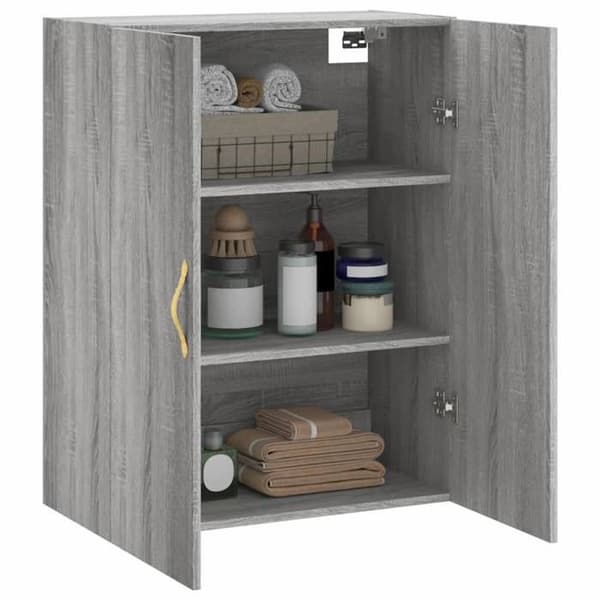 Maison Exclusive - Sonoma harmaa seinäkaappi 69,5x34x90 cm