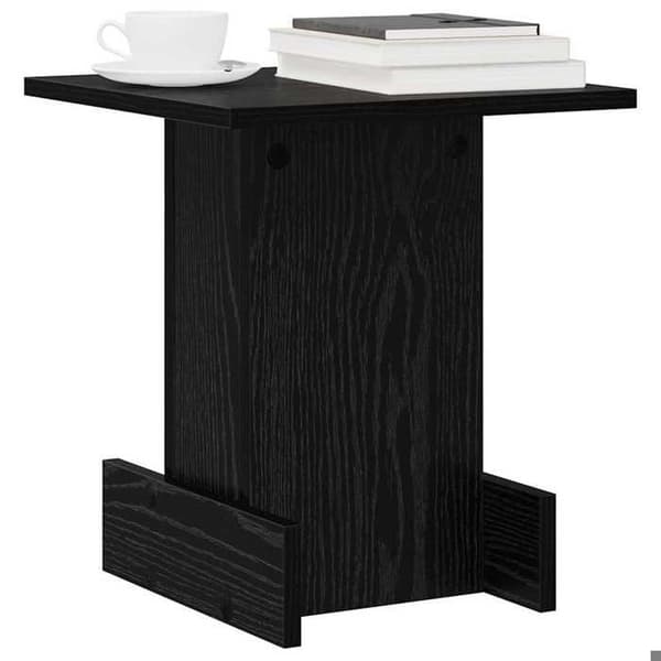 Maison Exclusive - Sidebord Sort eg 35,5 x 35 x 40 cm Ingeniørtræ