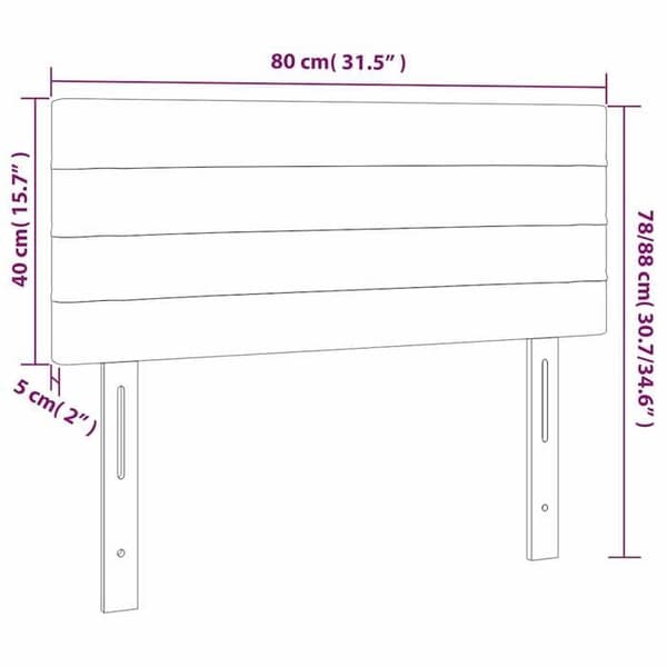 Maison Exclusive - Mörkblå sänggavel 80x5x78/88 cm Sammet