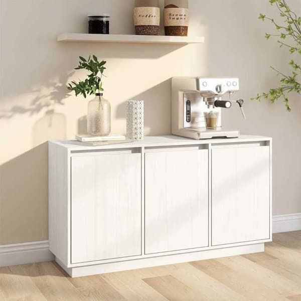 Maison Exclusive - Buffé Vit 111x34x60 cm Massivt furu