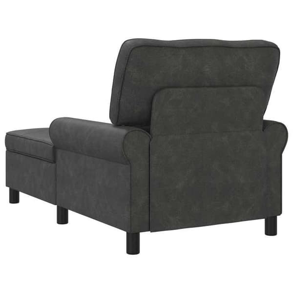 Maison Exclusive - Lang stol Sort Kunstlæder 91 x 157 x 91 cm