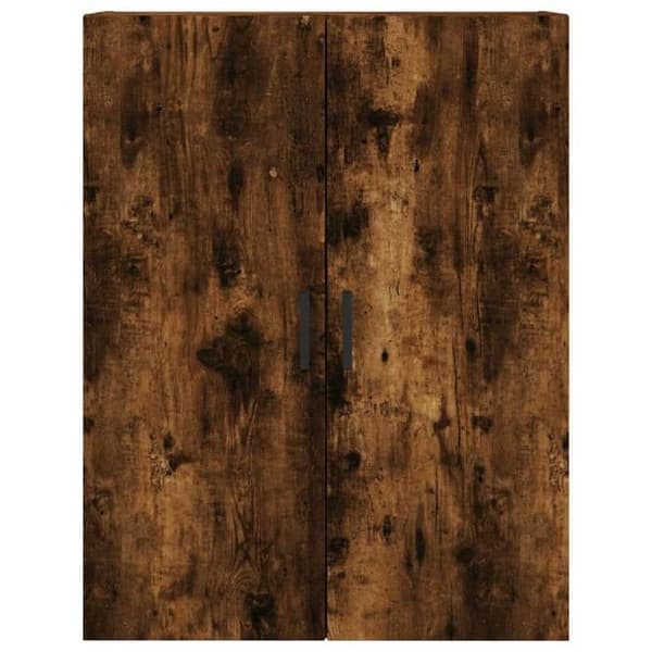 Maison Exclusive - Buffé hög Ek rökig 69,5x34x180 cm Ingenjörsträ