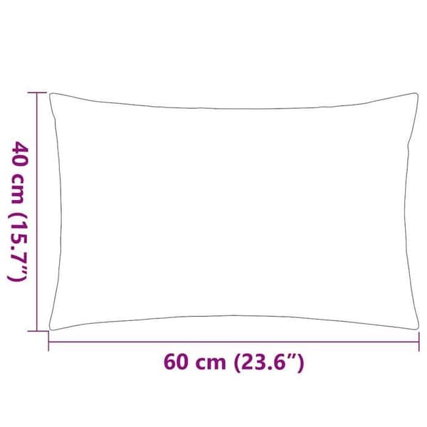Maison Exclusive - Utomhus kuddar set om 2 60 x 40 cm Grå