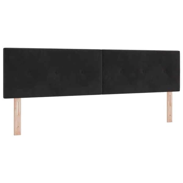 Maison Exclusive - Boxspring-sänky mustalla patjalla 180 x 200 cm samettia