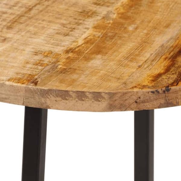 Maison Exclusive - Soffbord 35x35x45 cm av solid mangoträ och järn
