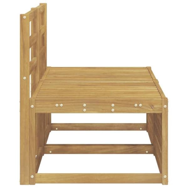 Udendørs sofa - EKSKLUSIV HUS - 2 Styk - Massivt akacietræ - Hvid - Lamel design Vit