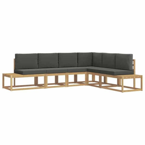 Maison Exclusive - Utomhus soffgrupp 4 delar Vit och antracit
