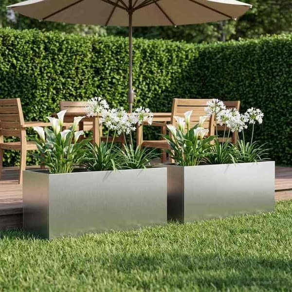 Maison Exclusive - Havekrukke 2 stk Sølv 80 x 40 x 40 cm